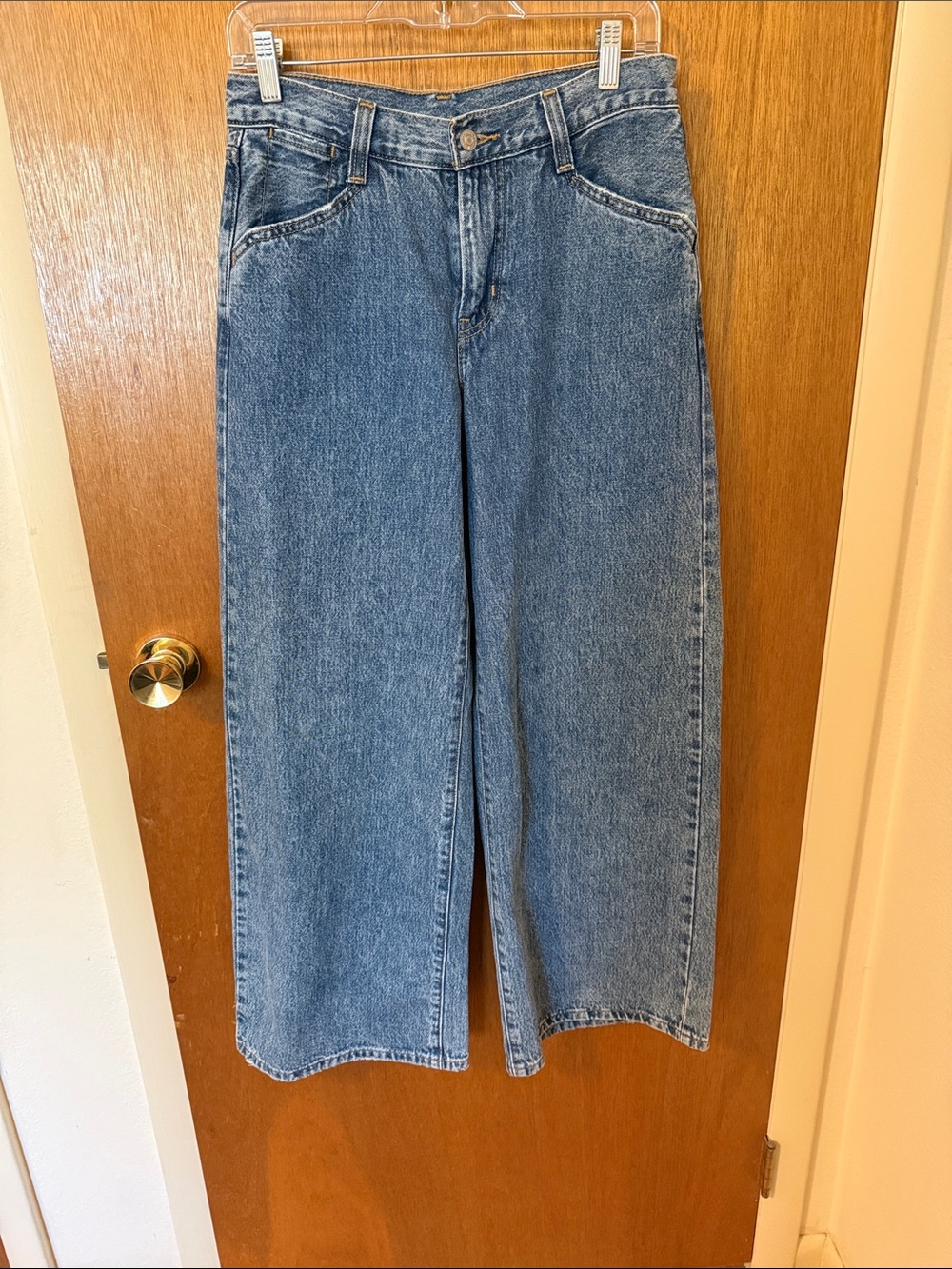 Levi's Medium Blue Wide-Leg Jeans
